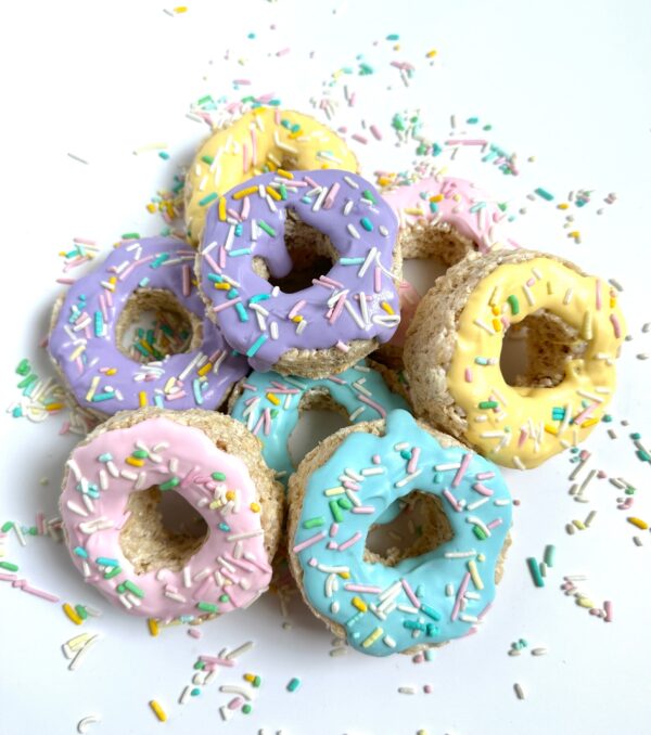 8-Donut Shaped Rice Krispie Treats For Showers/Weddings/Birthday Party Favors/Donut Theme - Image 5