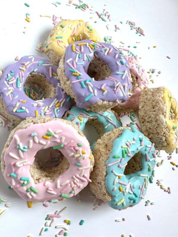 8-Donut Shaped Rice Krispie Treats For Showers/Weddings/Birthday Party Favors/Donut Theme - Image 4