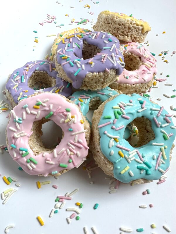 8-Donut Shaped Rice Krispie Treats For Showers/Weddings/Birthday Party Favors/Donut Theme - Image 6