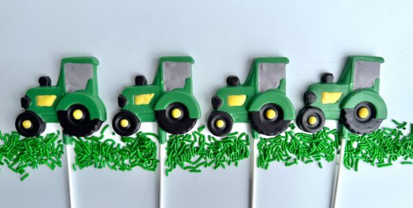 24-Tractor Chocolate Lollipop Favors For Birthday Party/Boys Birthday Favors/Party Favors