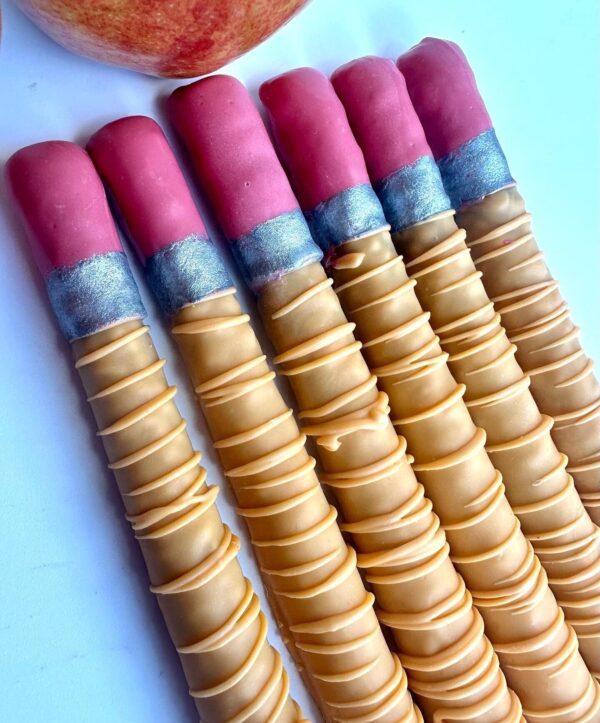 Chocolate Pretzel Pencils and Pretzel Papers Gift Box for Childrens Birthday Gift/Teacher Gift/Housewarming/Anytime gift - Image 6