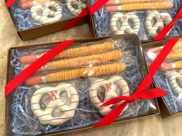 Chocolate Pretzel Pencils and Pretzel Papers Gift Box for Childrens Birthday Gift/Teacher Gift/Housewarming/Anytime gift - Image 4