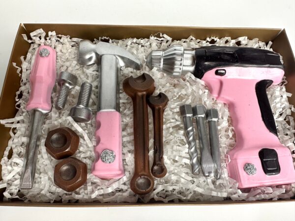 12 Piece Chocolate Tool Gift Set with Pink Accents For Birthday Gift/Mom Gift/Just Because - Image 5
