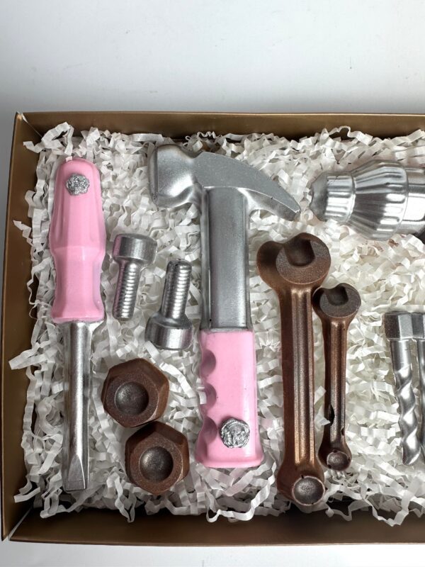 12 Piece Chocolate Tool Gift Set with Pink Accents For Birthday Gift/Mom Gift/Just Because - Image 7
