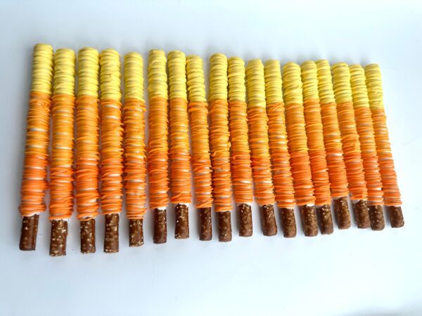 12-Sunset Ombré Chocolate Covered Pretzels For Birthday Party/Party Favor/Baby Shower - Image 2