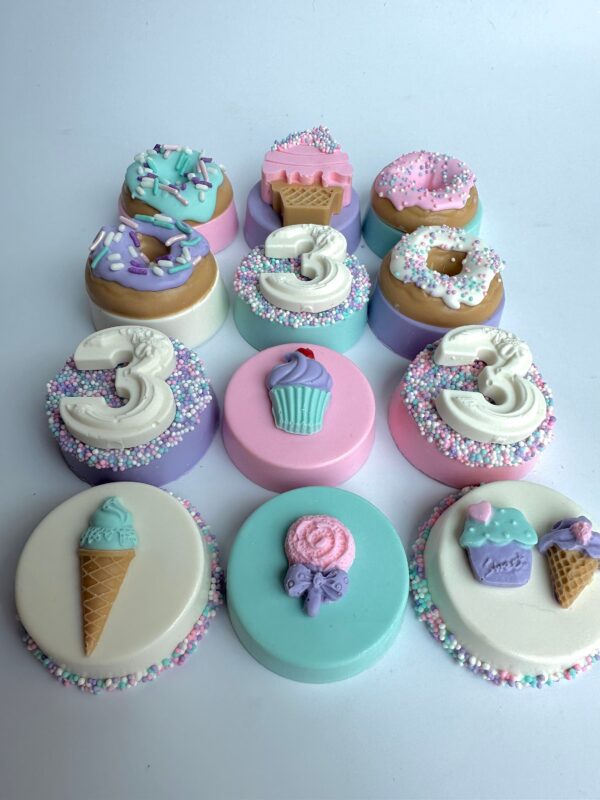 12-Donut/Candy Theme Chocolate Covered Oreo Favors For Birthday Party/Baby Shower