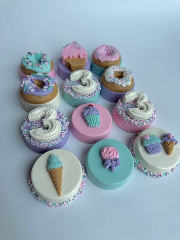 12-Donut/Candy Theme Chocolate Covered Oreo Favors For Birthday Party/Baby Shower - Image 5
