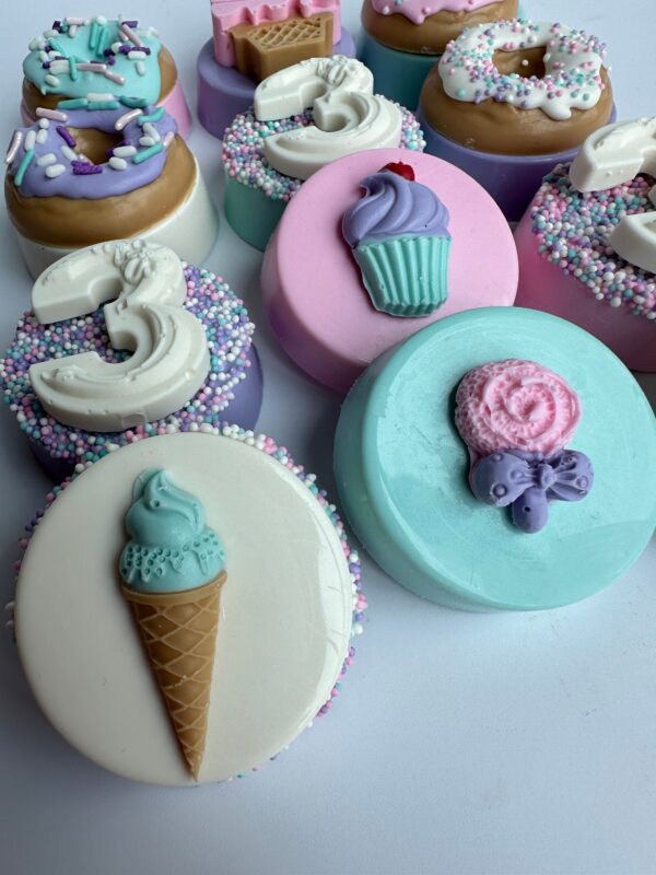 12-Donut/Candy Theme Chocolate Covered Oreo Favors For Birthday Party/Baby Shower - Image 3