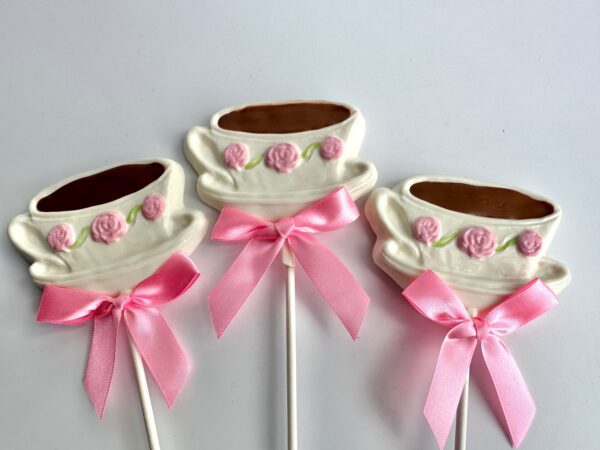 12-Teacup Chocolate Lollipops For Tea Party/Birthday Party