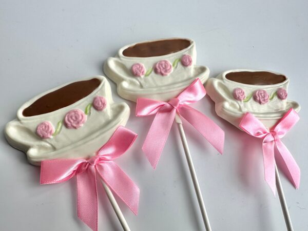 12-Teacup Chocolate Lollipops For Tea Party/Birthday Party - Image 7