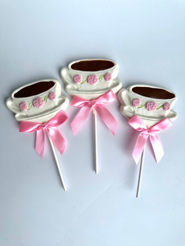 12-Teacup Chocolate Lollipops For Tea Party/Birthday Party - Image 10
