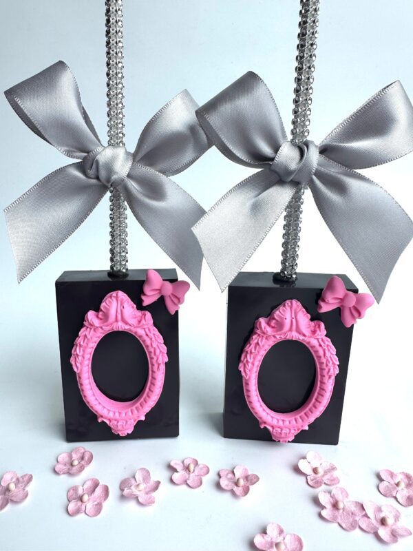 12-Barbi Themed Chocolate Covered Rice Krispie Treats For Birthday Party/Party Favors/Barbi Party - Image 3
