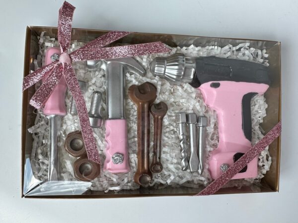 12 Piece Chocolate Tool Gift Set with Pink Accents For Birthday Gift/Mom Gift/Just Because - Image 2