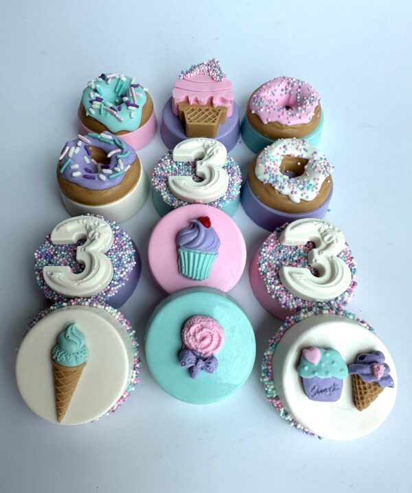 12-Donut/Candy Theme Chocolate Covered Oreo Favors For Birthday Party/Baby Shower - Image 4