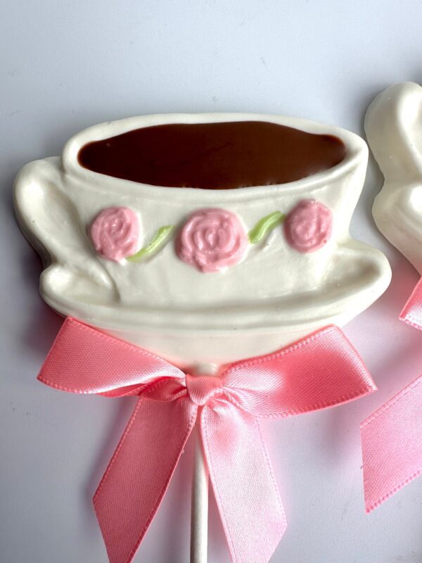 12-Teacup Chocolate Lollipops For Tea Party/Birthday Party - Image 3