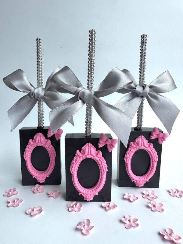 12-Barbi Themed Chocolate Covered Rice Krispie Treats For Birthday Party/Party Favors/Barbi Party - Image 2