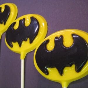12-Super Hero Batman Chocolate Lollipops