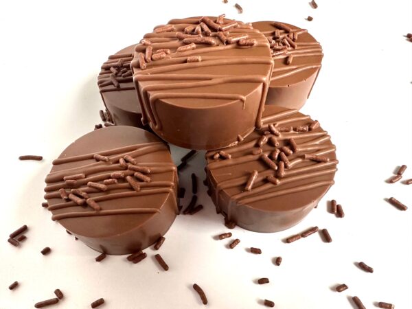 12-Milk Chocolate Cake Pucks For Birthday Party Favors/Gift/Wedding Favor - Image 4