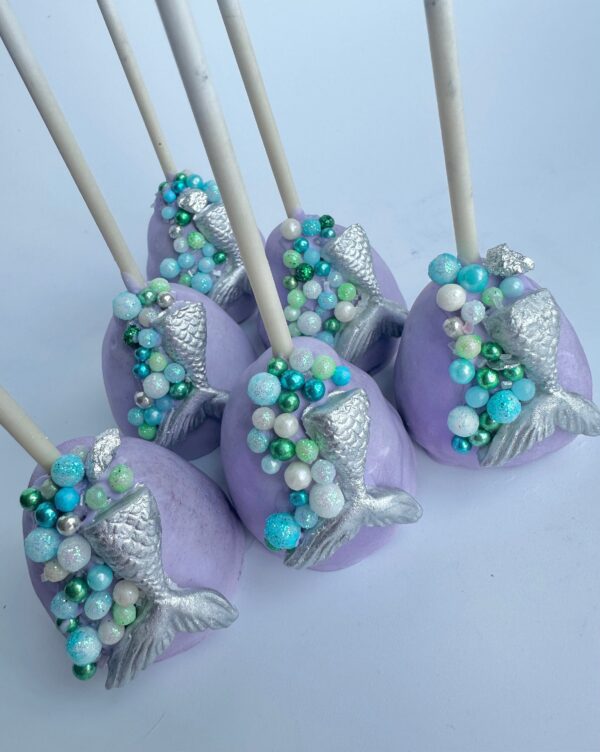 12-Mermaid Theme Brownie Bites For Birthday Party/Baby Shower Favor/Wedding Favors - Image 3