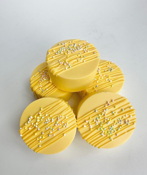 12-Yellow Colored Chocolate Covered Oreos For Wedding/Wedding Shower/Bridal Shower - Image 5