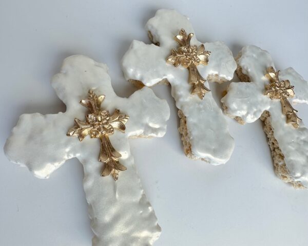12-Cross Chocolate Covered Rice Krispie Treats For Holy Communion/Confirmation/Party Favors/Religious Gifts - Image 6
