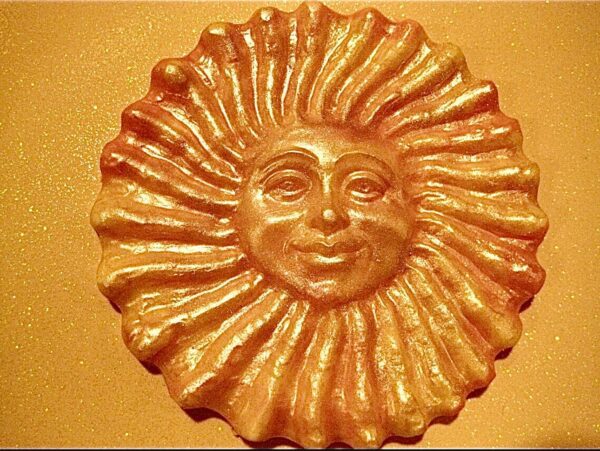 12-Metallic Sunshine-Chocolate Sun with Face Novelty