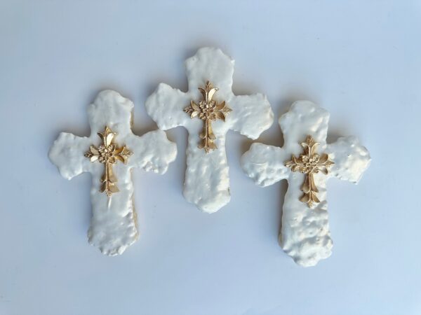 12-Cross Chocolate Covered Rice Krispie Treats For Holy Communion/Confirmation/Party Favors/Religious Gifts - Image 2