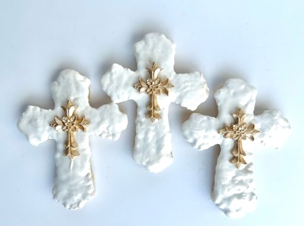 12-Cross Chocolate Covered Rice Krispie Treats For Holy Communion/Confirmation/Party Favors/Religious Gifts