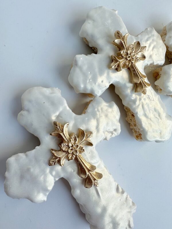 12-Cross Chocolate Covered Rice Krispie Treats For Holy Communion/Confirmation/Party Favors/Religious Gifts - Image 5