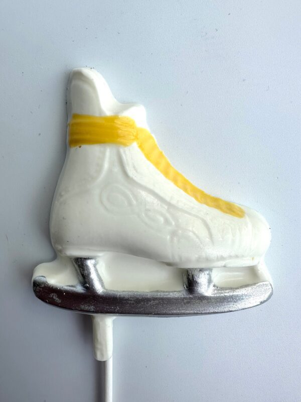 24-White Chocolate Ice Skate Lollipops For Birthday Party/Ice Skating Party/Skating - Image 4
