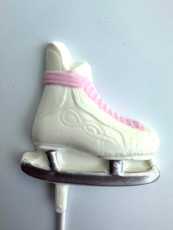 24-White Chocolate Ice Skate Lollipops For Birthday Party/Ice Skating Party/Skating - Image 6