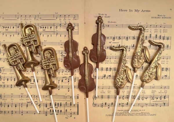 24-Milk Chocolate Musical Instruments/For Birthday Party/Party Favors/Concerts/Musical Performances