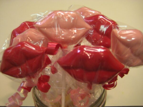24-Chocolate Lip Lollipops For Valentine Party Favors/Bachelorette Parties/Birthday Party Favors/Party Favors - Image 5