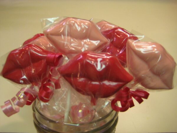 24-Chocolate Lip Lollipops For Valentine Party Favors/Bachelorette Parties/Birthday Party Favors/Party Favors - Image 6