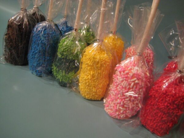 12- Rainbow Chocolate Covered Double Marshmallow Pops For Party Favors/Birthday Party