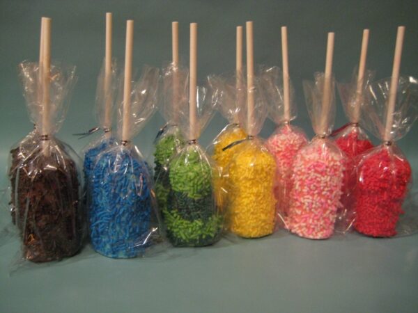 12- Rainbow Chocolate Covered Double Marshmallow Pops For Party Favors/Birthday Party - Image 4