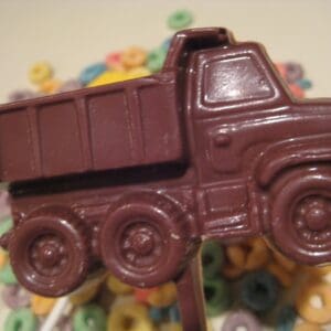 12-Chocolate Dump Truck Lollipops For Birthday Party/Party Favors/Dump Truck Theme