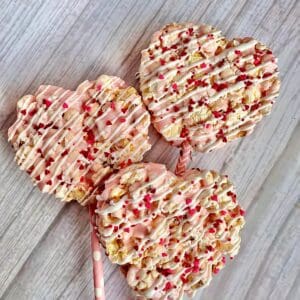 8 Popcorn Hearts For Valentines Day Party/Valentine Gift/Party Favors/Heart Themed Party/Birthday Party