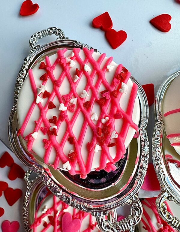 12-Valentine Decorated Chocolate Covered Oreo Favors For Valentines Day/Valentines Day Gift/Anniversary Gift/Special Occasion - Image 3