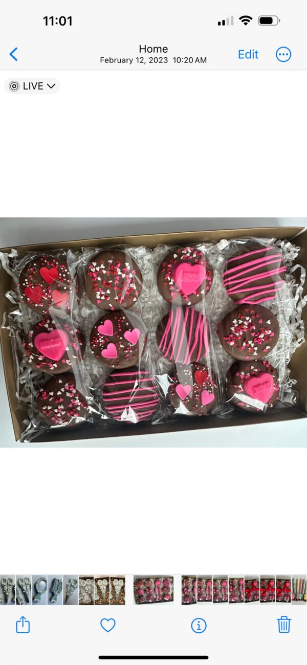 Chocolate Covered Oreo Valentine Gift Box For Valentine’s Day Gift/Anniversary Gift/Sweetheart Gift