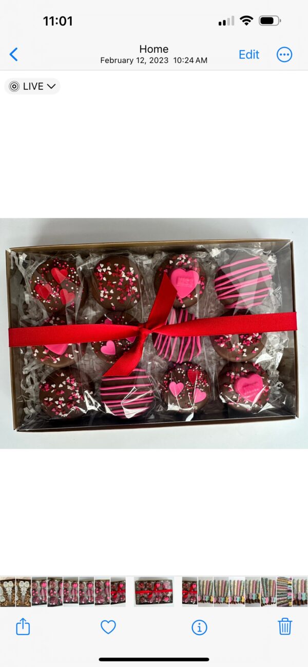 Chocolate Covered Oreo Valentine Gift Box For Valentine’s Day Gift/Anniversary Gift/Sweetheart Gift - Image 2
