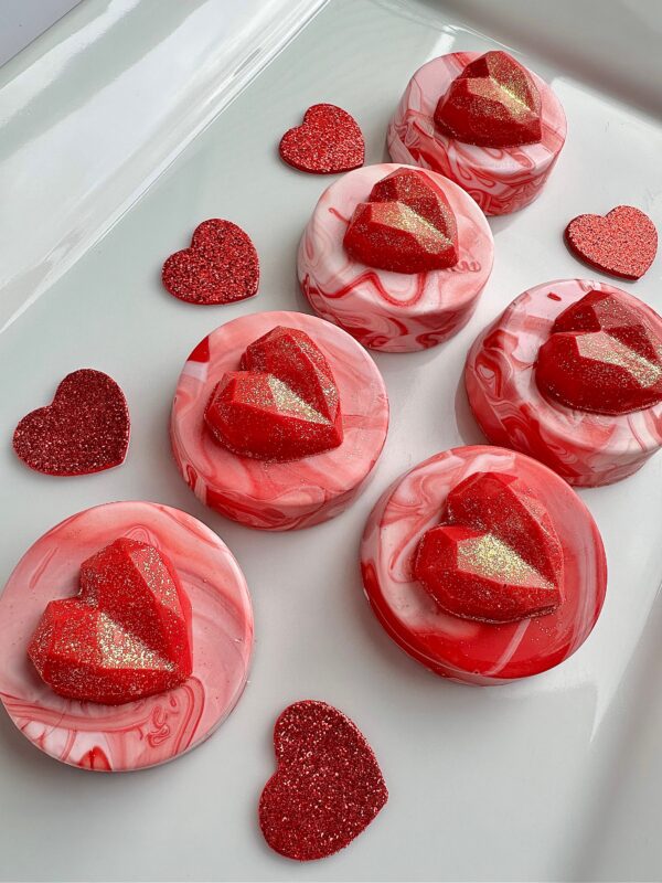 12-Marbleized Chocolate Covered Oreos with Hearts/Valentine Gift/Party Favors/Valentine Party/Sweetheart Gift