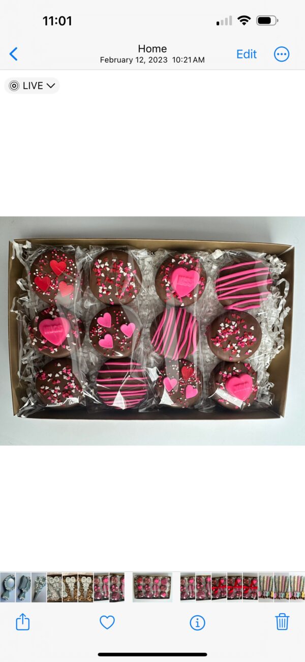 Chocolate Covered Oreo Valentine Gift Box For Valentine’s Day Gift/Anniversary Gift/Sweetheart Gift - Image 3