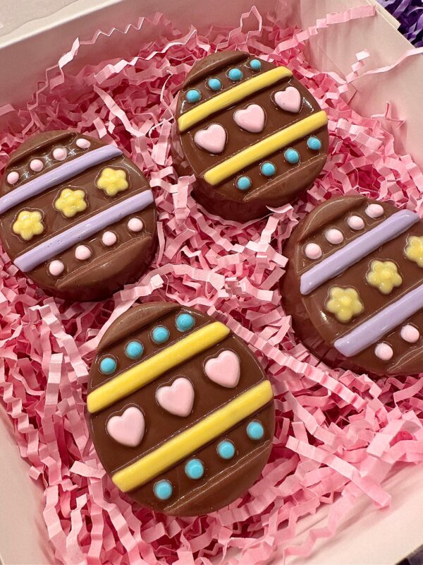 Easter Egg Chocolate Covered Oreo Gift Box For Easter Gift/Easter Dessert/4 Oreo Gift Box - Image 3