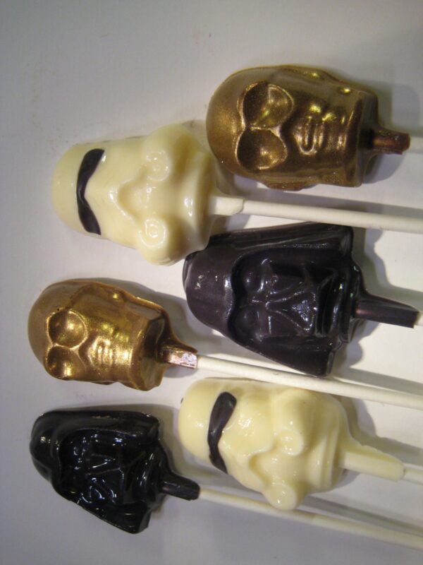 12-Star War Chocolate Head Lollipop Favors For Birthday Party/Kids Party/Party Favors - Image 4