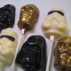 12-Star War Chocolate Head Lollipop Favors For Birthday Party/Kids Party/Party Favors
