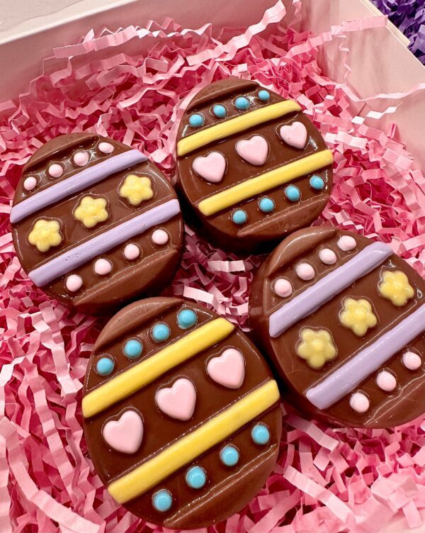 Easter Egg Chocolate Covered Oreo Gift Box For Easter Gift/Easter Dessert/4 Oreo Gift Box - Image 4