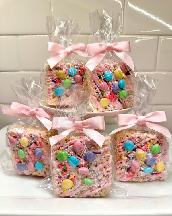12-Extra Thick Rice Krispie Treat Squares For Birthday Party/Sweetheart Gift/Sweet Sixteen/Party Favors - Image 9