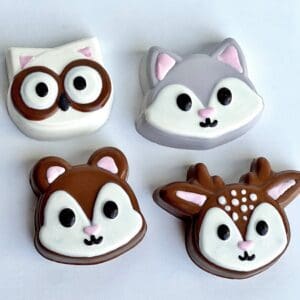 12-Woodland Animals Chocolate Covered Oreo Favors For Birthday Party/Party Favors