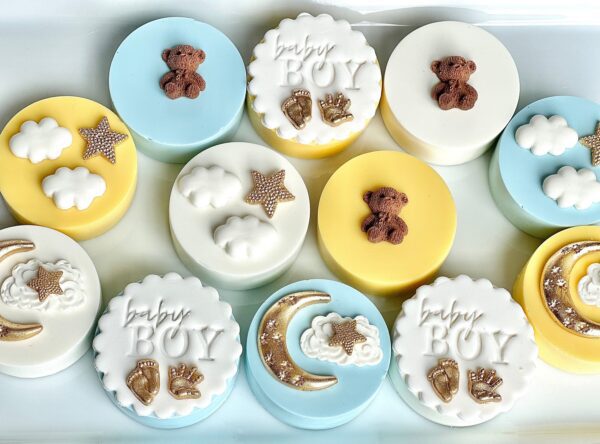 12-Baby Boy Chocolate Covered Oreos For Baby Shower/Party Favors/Birthday Favors - Image 3